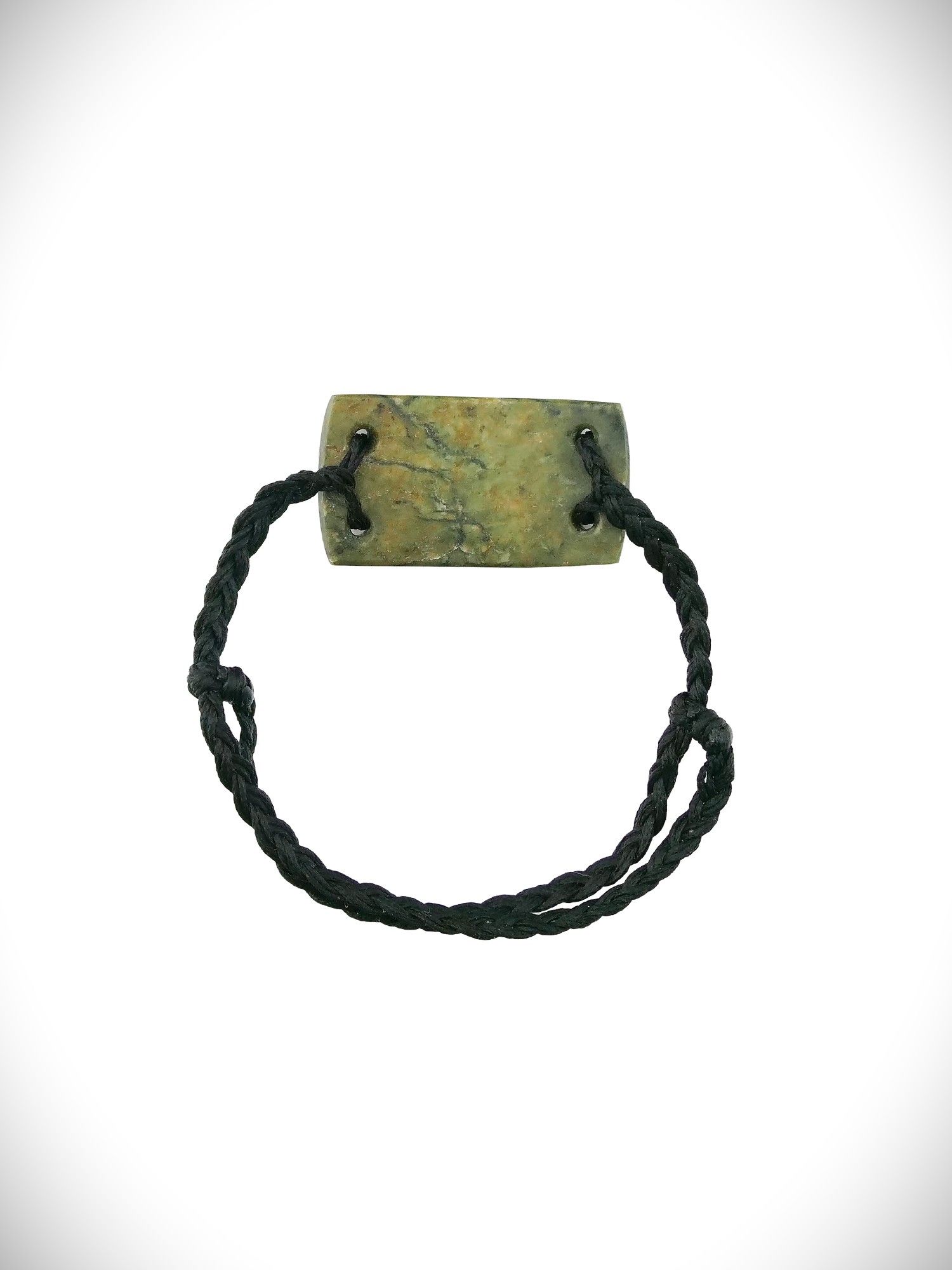 Moko Pounamu Adjustable Bracelet NZ Genuine Raukaraka Greenstone 18550