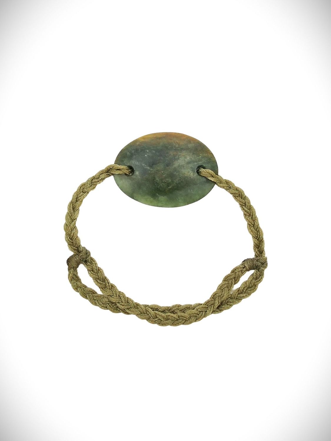 Moko Pounamu Adjustable Bracelet NZ Genuine Raukaraka Greenstone 18552