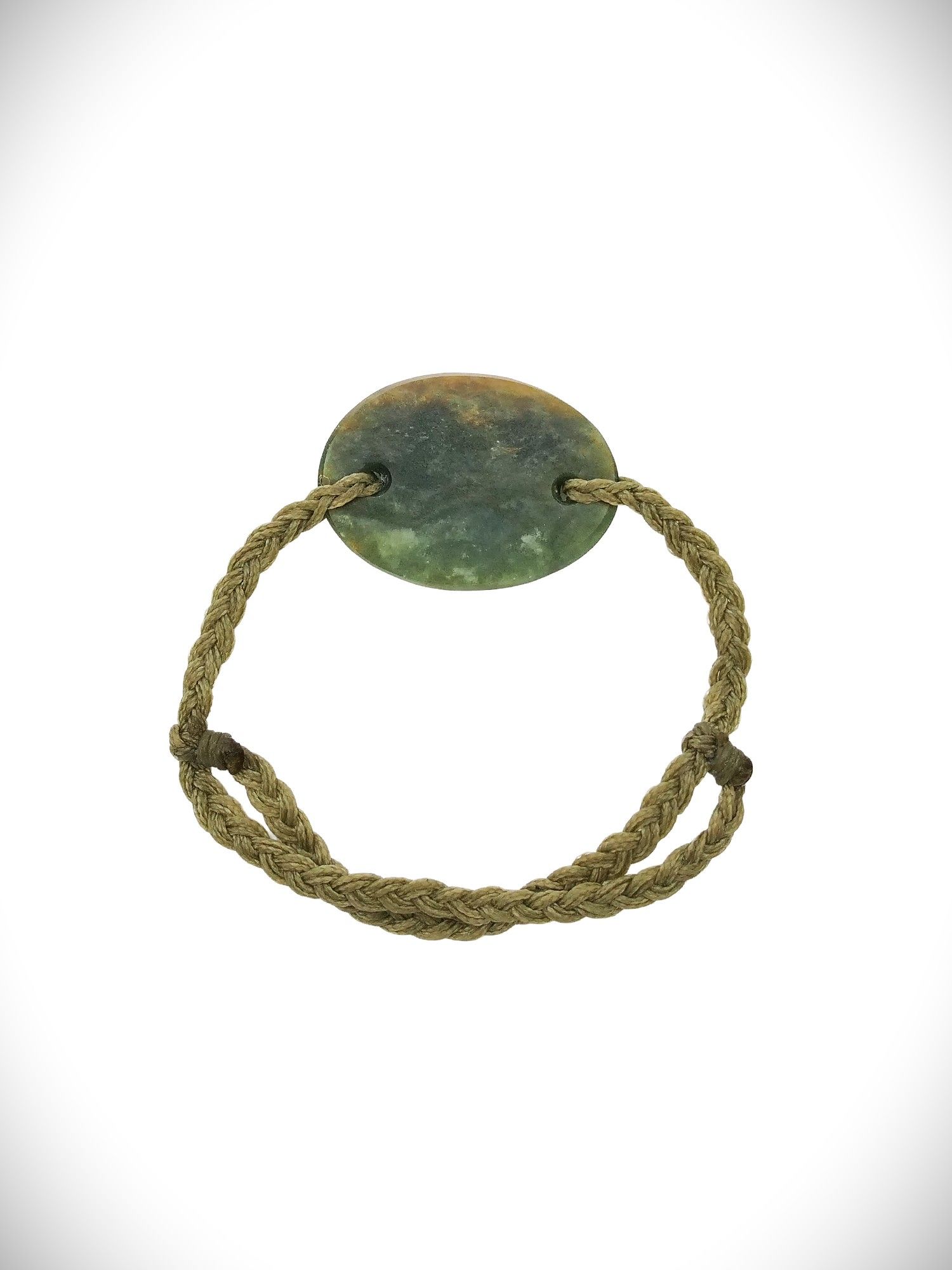 Moko Pounamu Adjustable Bracelet NZ Genuine Raukaraka Greenstone 18552