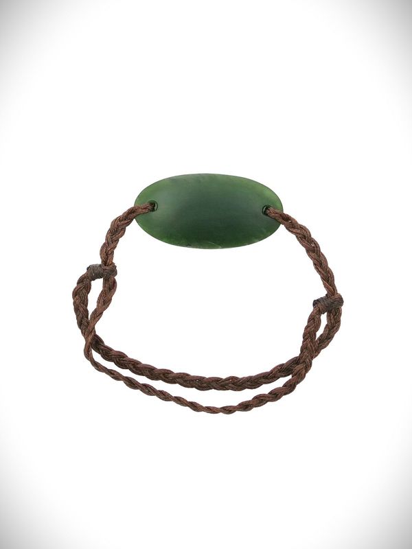 Moko Pounamu Adjustable Bracelet NZ Genuine Kawakawa Greenstone 18561 Moko Pounamu Adjustable Bracelet NZ Genuine Kawakawa Greenstone 18561