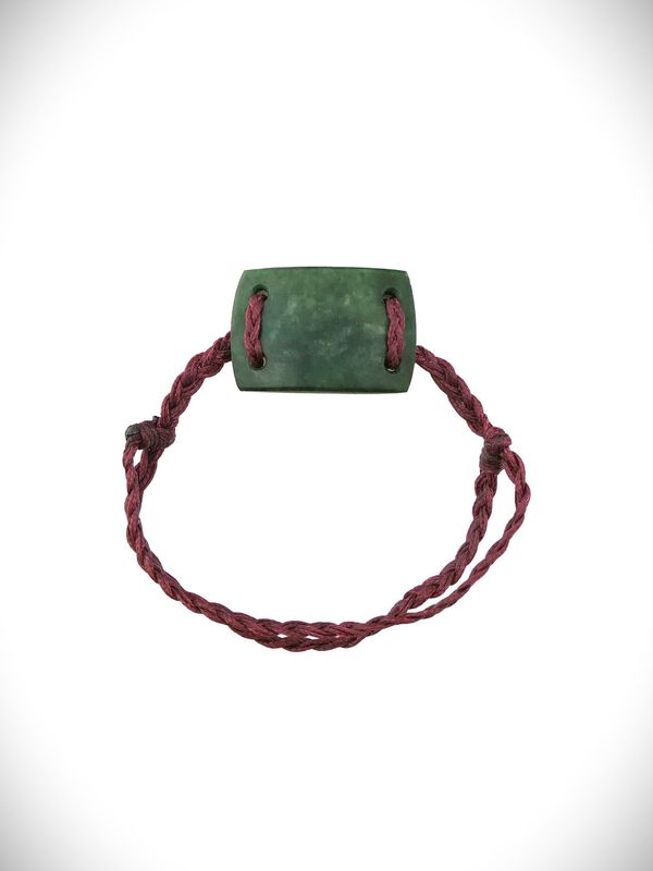 Moko Pounamu Adjustable Bracelet NZ Genuine Kawakawa Greenstone 18563 Moko Pounamu Adjustable Bracelet NZ Genuine Kawakawa Greenstone 18563