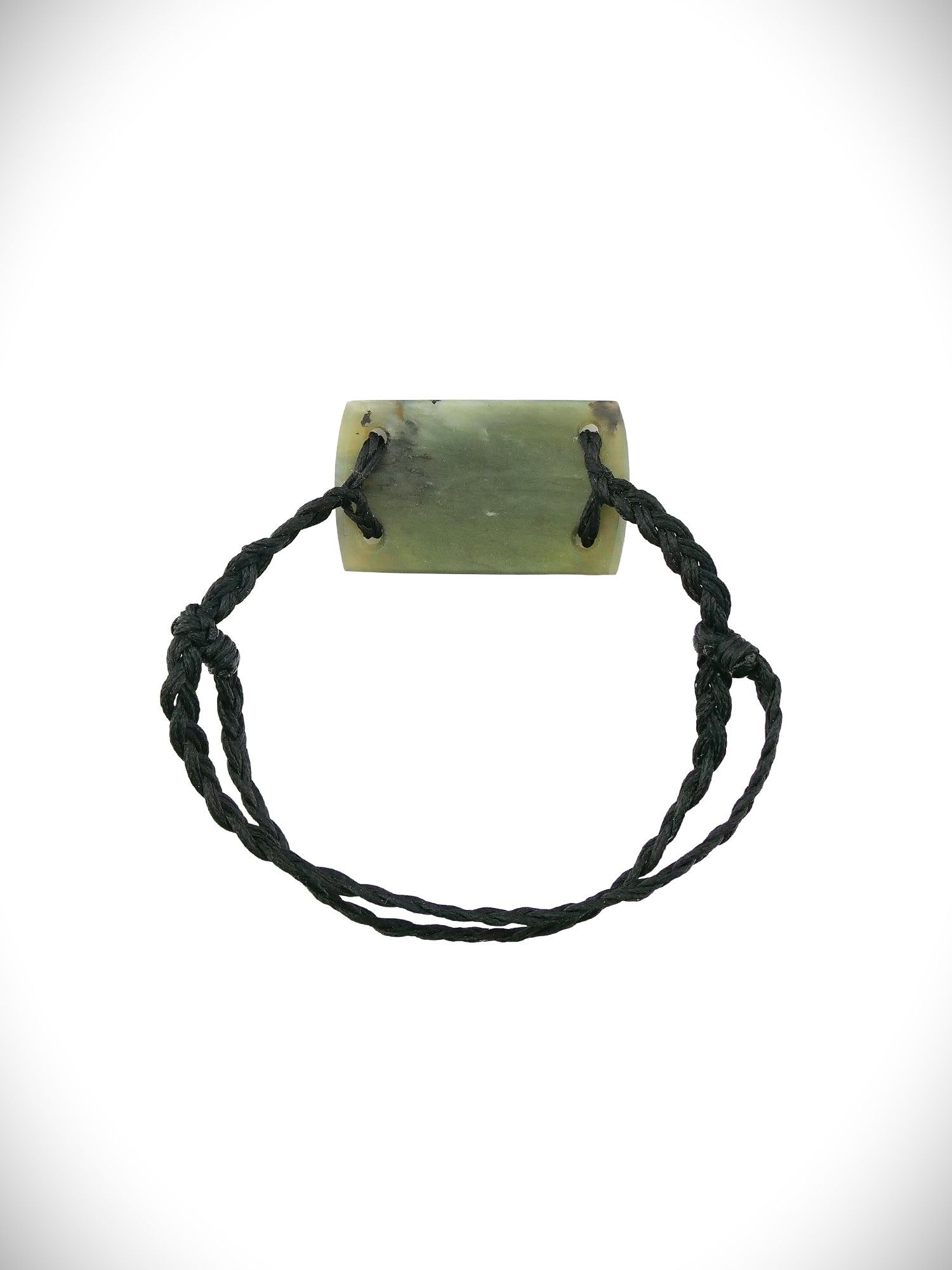 Moko Pounamu Adjustable Bracelet NZ Genuine Inanga Flower Greenstone 18567