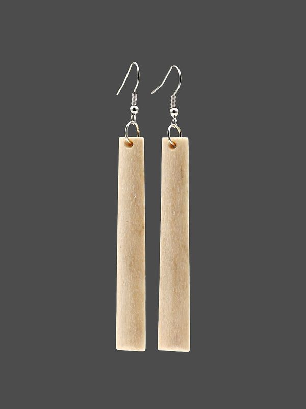Moko Pounamu Whale Bone Sterling Silver Earrings - Ngawaro Moko Pounamu Whale Bone Sterling Silver Earrings - Ngawaro