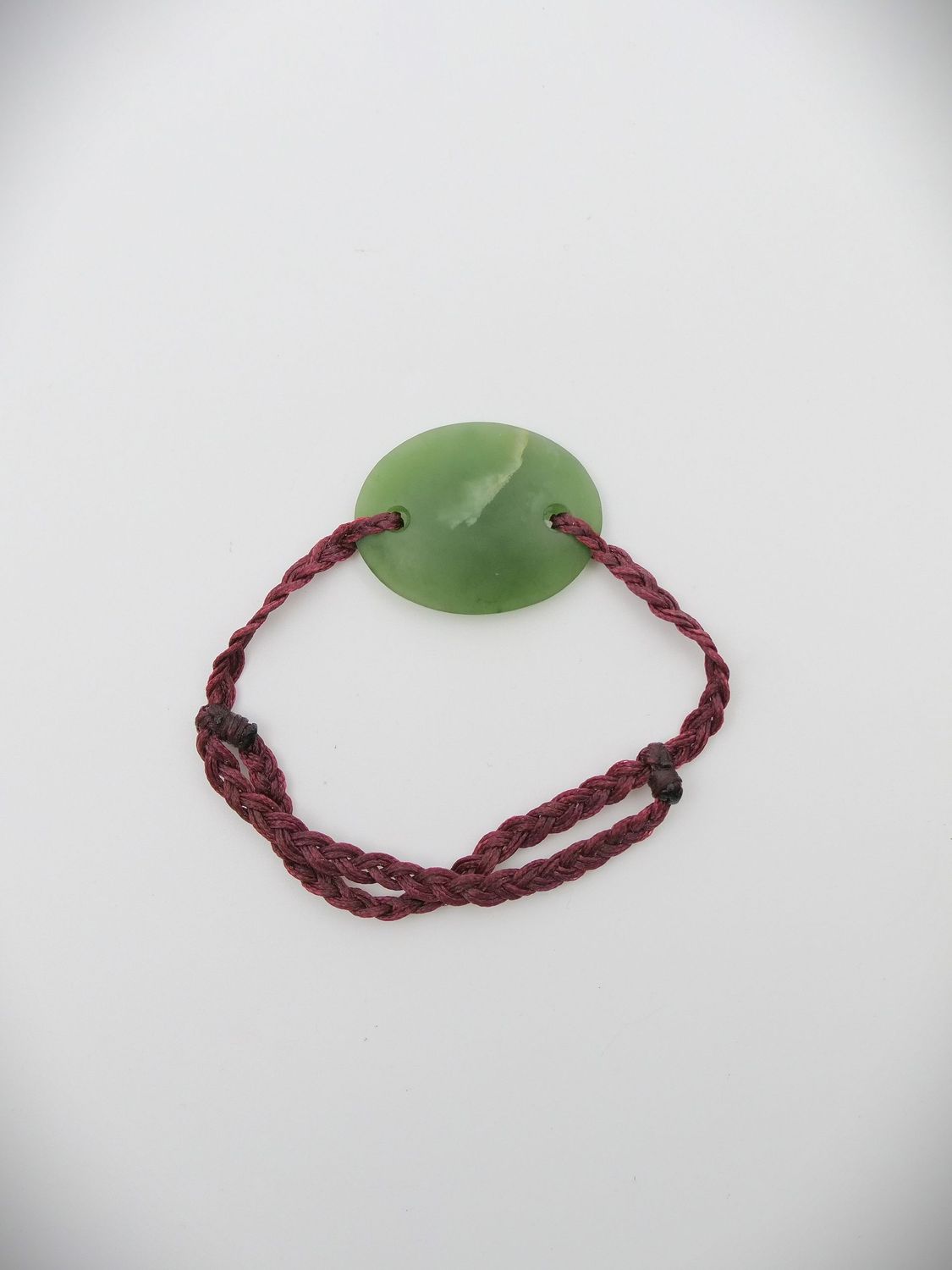 Moko Pounamu Adjustable Bracelet NZ Genuine Kahurangi Greenstone 18540