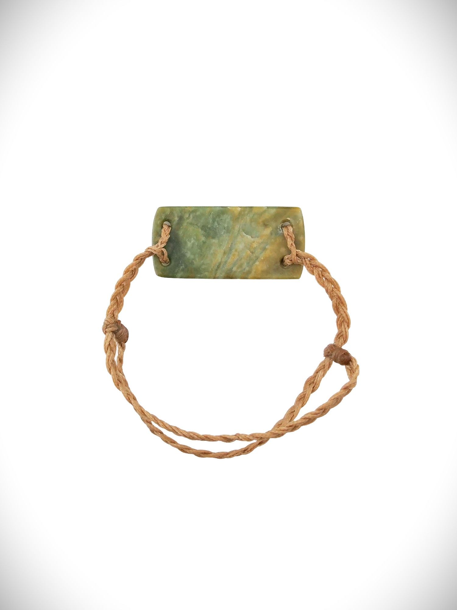 Moko Pounamu Adjustable Bracelet NZ Genuine Raukaraka Greenstone 18548