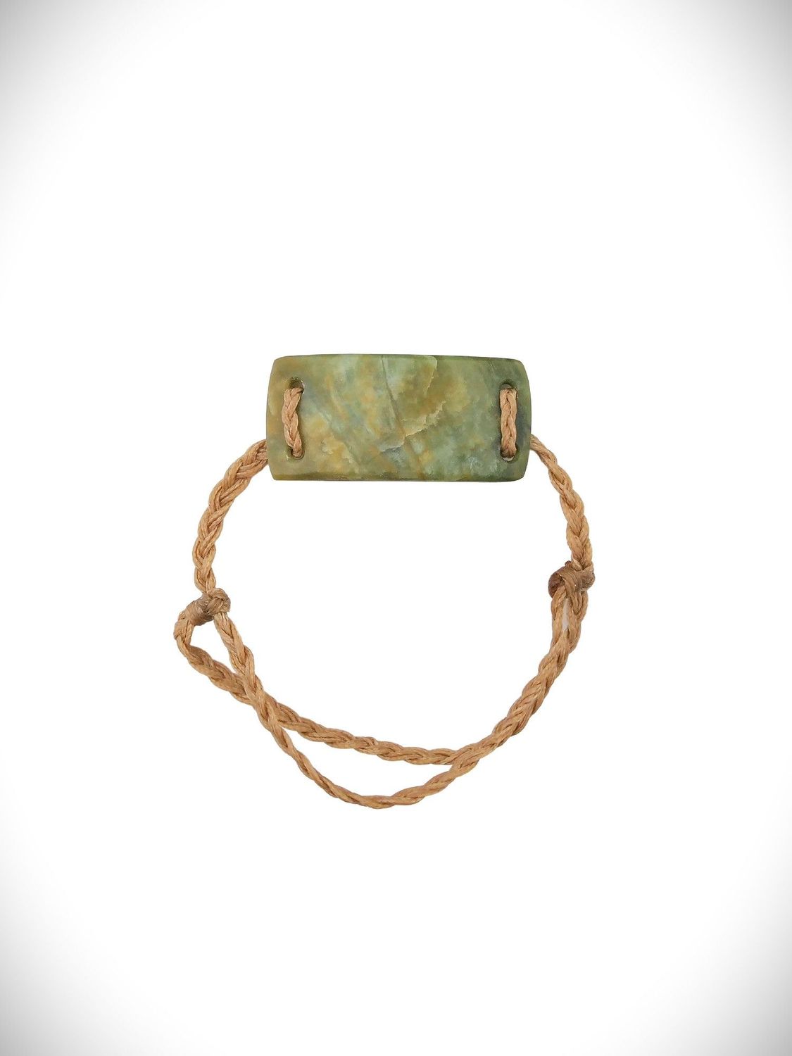 Moko Pounamu Adjustable Bracelet NZ Genuine Raukaraka Greenstone 18548