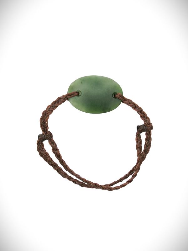 Moko Pounamu Adjustable Bracelet NZ Genuine Kawakawa Greenstone 18559 Moko Pounamu Adjustable Bracelet NZ Genuine Kawakawa Greenstone 18559