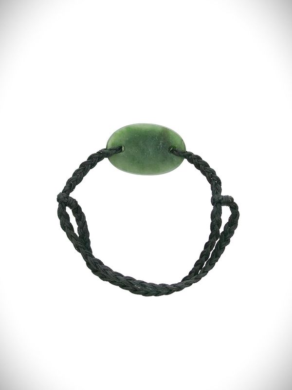 Moko Pounamu Adjustable Bracelet NZ Genuine Kawakawa Greenstone 18560 Moko Pounamu Adjustable Bracelet NZ Genuine Kawakawa Greenstone 18560