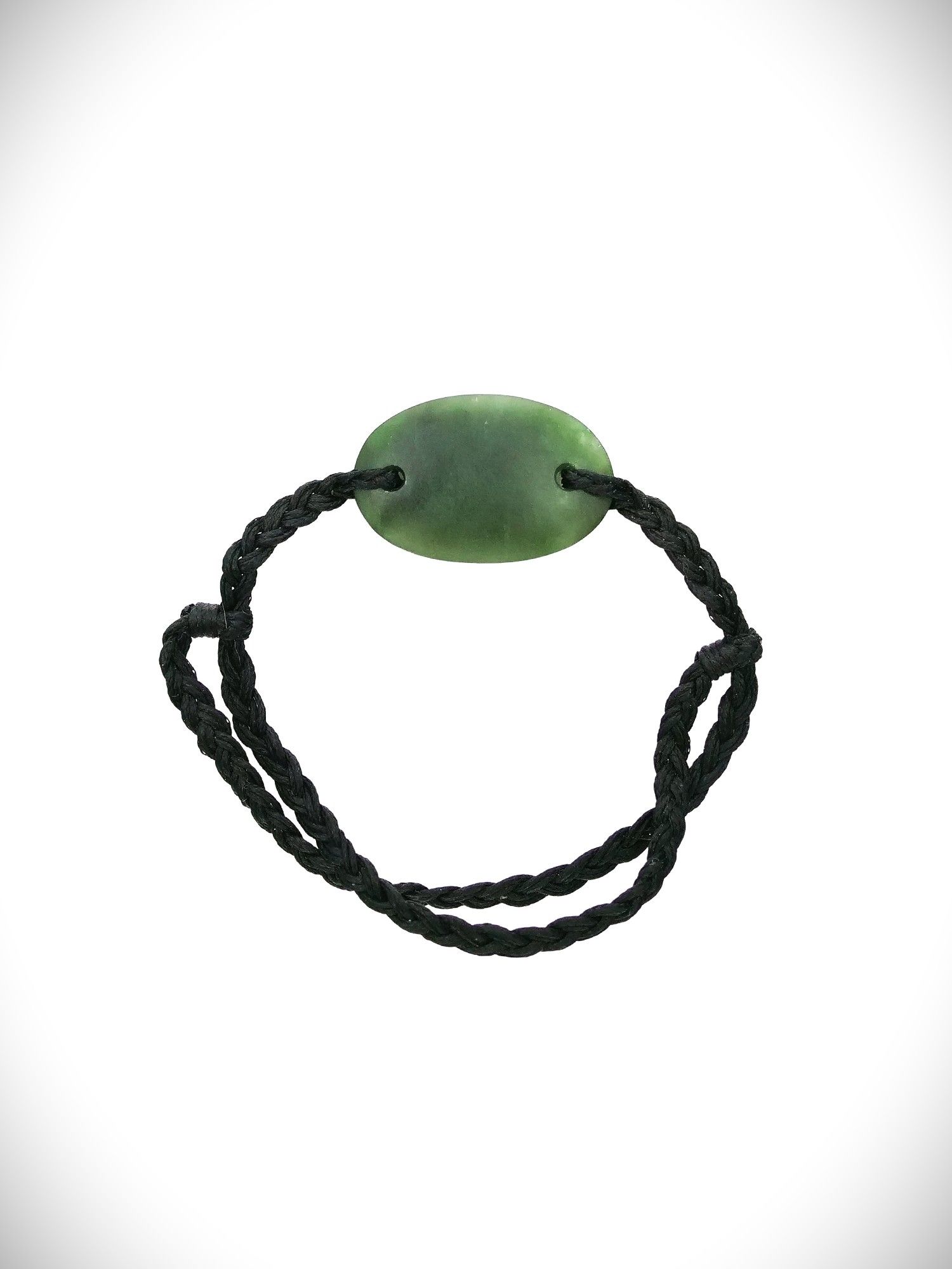 Moko Pounamu Adjustable Bracelet NZ Genuine Kawakawa Greenstone 18560