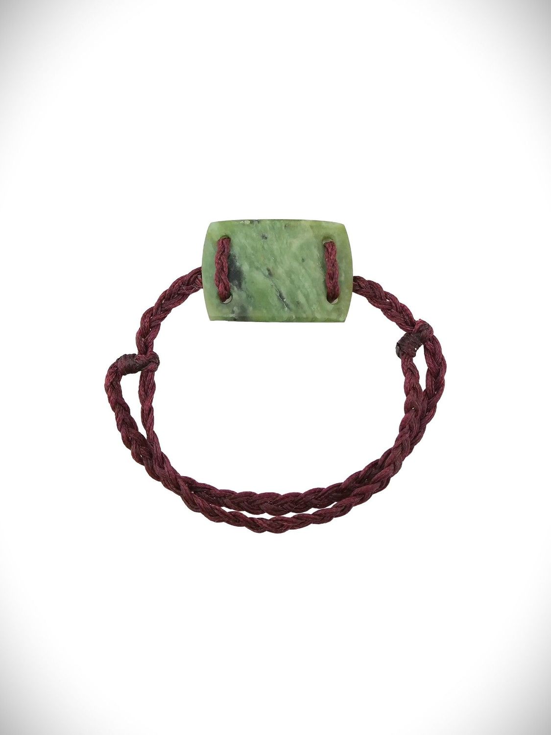 Moko Pounamu Adjustable Bracelet NZ Genuine Kokopu Greenstone 18566