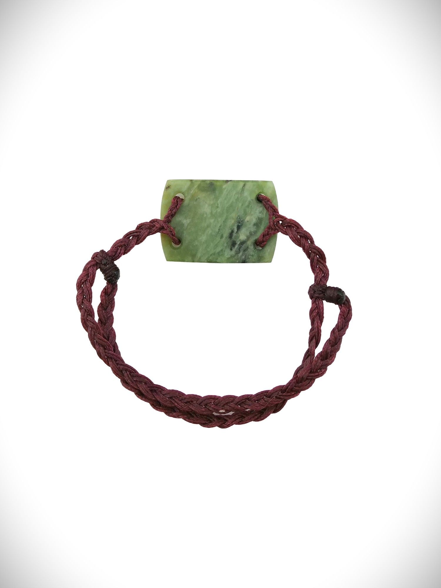 Moko Pounamu Adjustable Bracelet NZ Genuine Kokopu Greenstone 18566