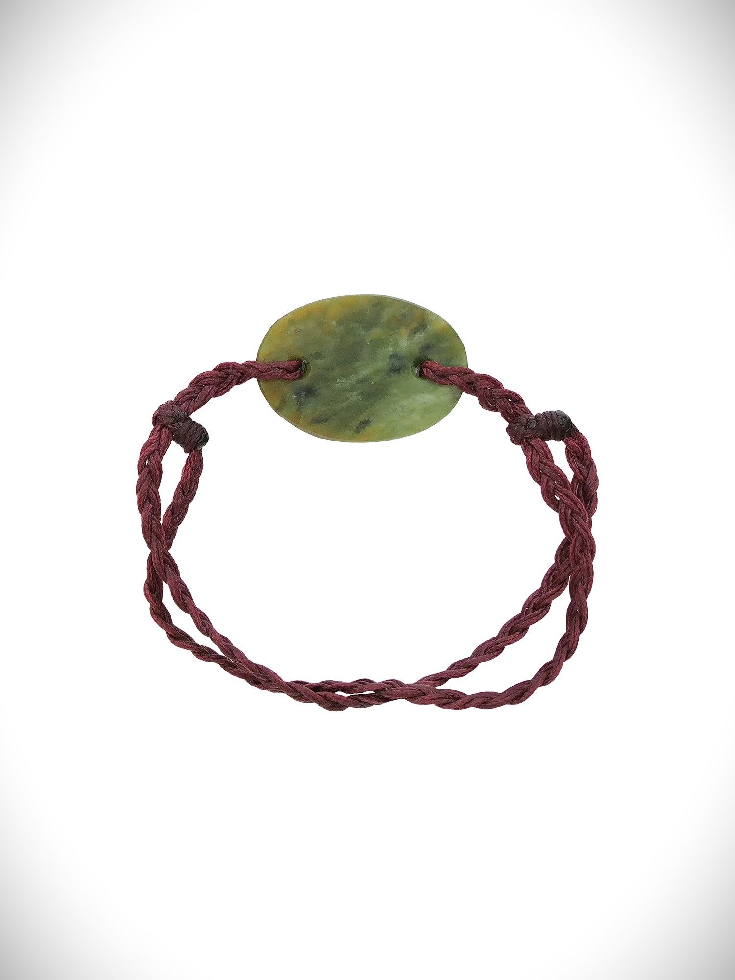 Moko Pounamu Adjustable Bracelet NZ Genuine Inanga Flower Greenstone 18568