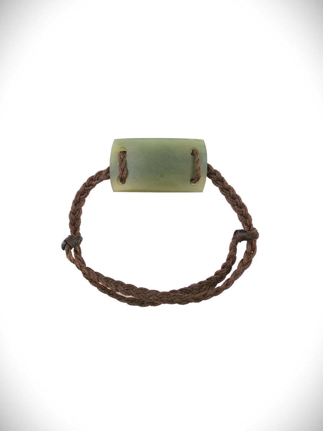 Moko Pounamu Adjustable Bracelet NZ Genuine Inanga Flower Greenstone 18571