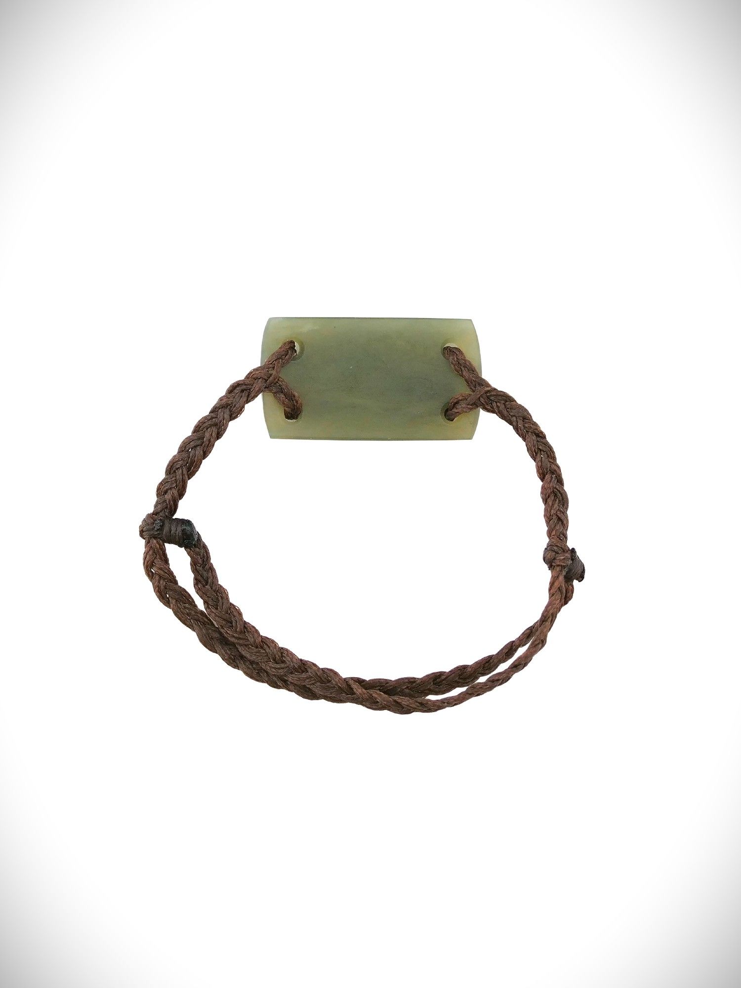 Moko Pounamu Adjustable Bracelet NZ Genuine Inanga Flower Greenstone 18571