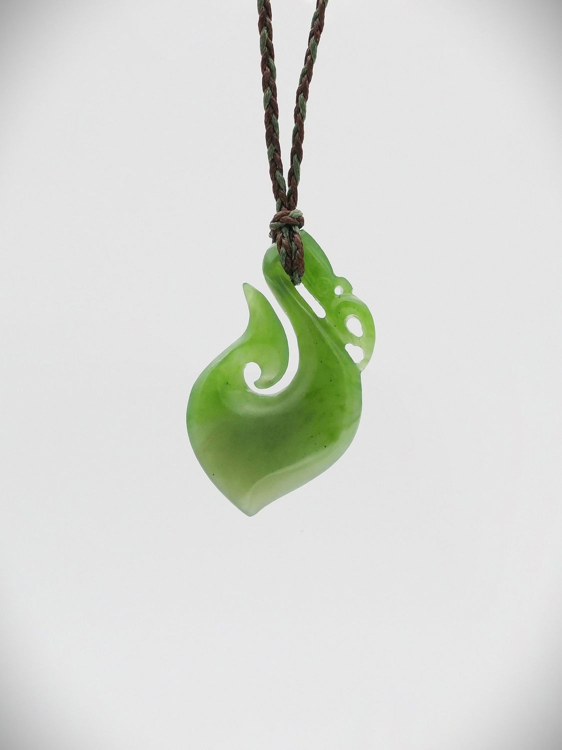 Moko Pounamu Manaia NZ Genuine Kahurangi Greenstone - Te Arai