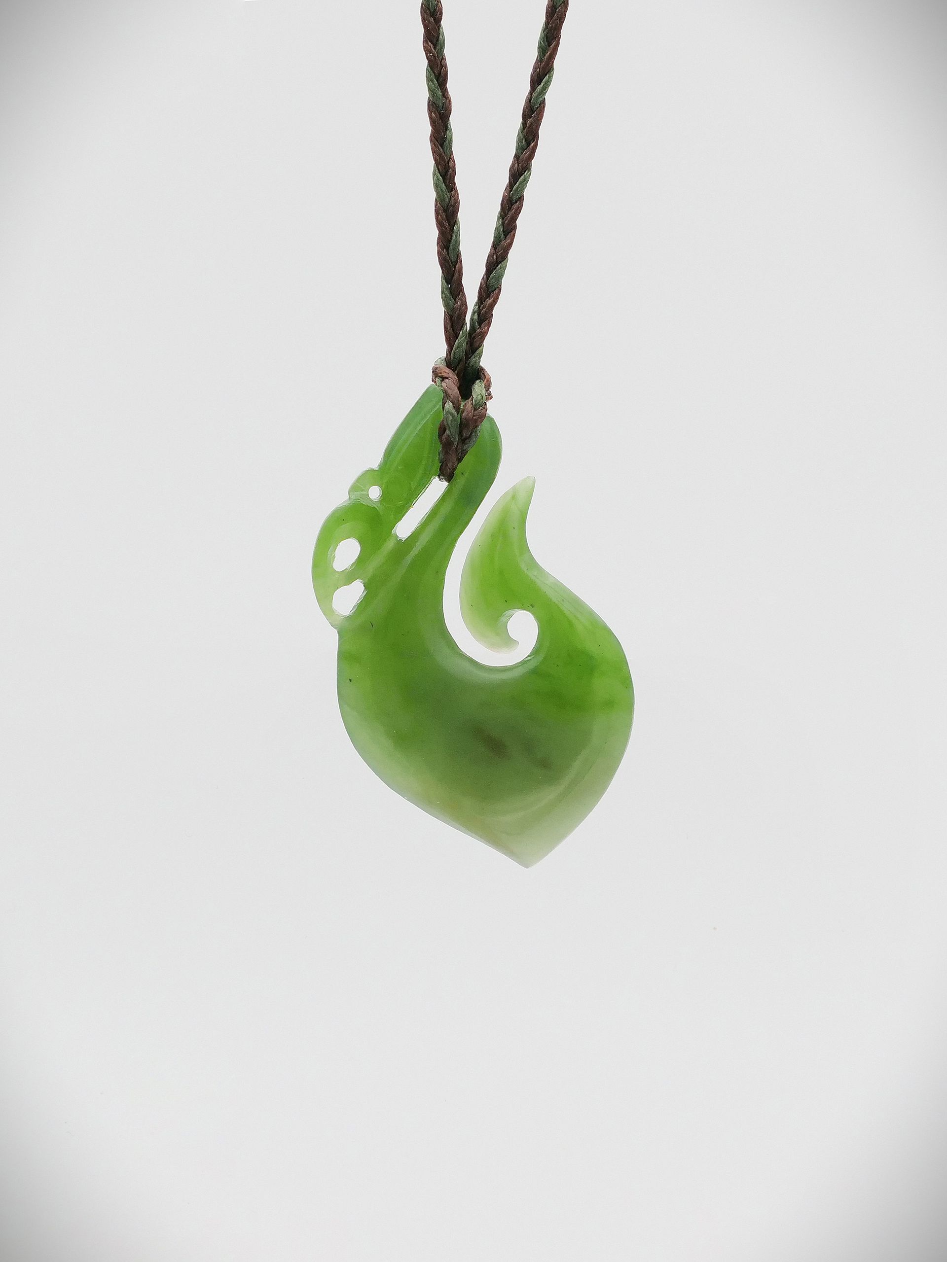 Moko Pounamu Manaia NZ Genuine Kahurangi Greenstone - Te Arai