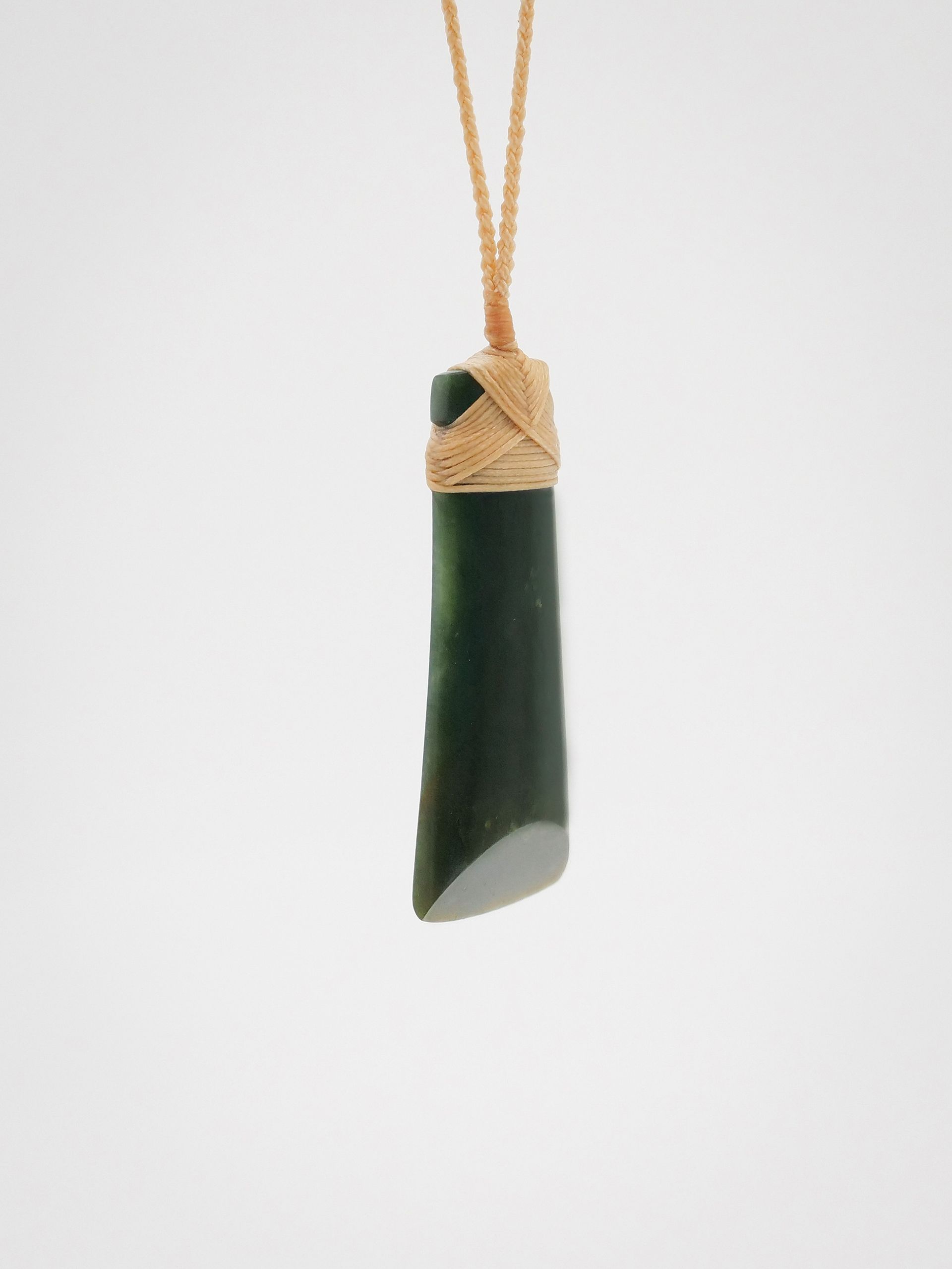Moko Pounamu Toki NZ Genuine Kawakawa Greenstone - Waikino