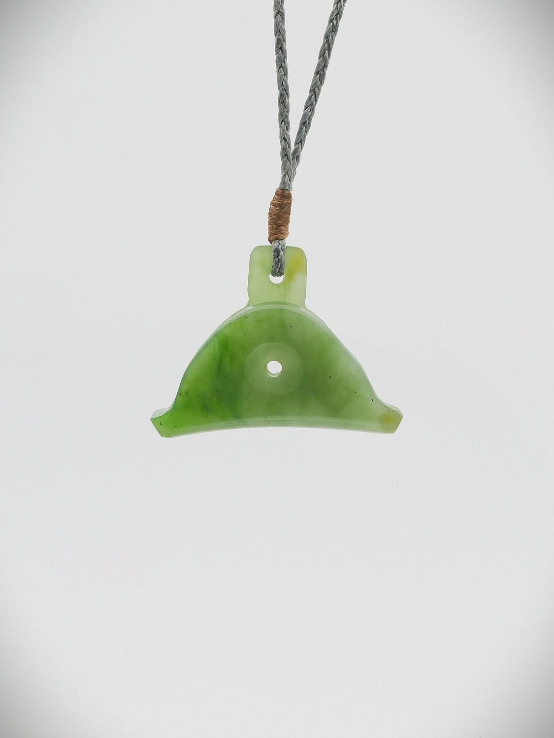 Moko Pounamu Shepherds Whistle NZ Genuine Kahurangi Greenstone - Awakino