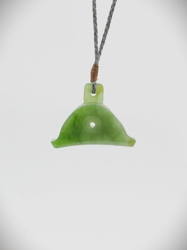 Moko Pounamu Shepherds Whistle NZ Genuine Kahurangi Greenstone - Awakino