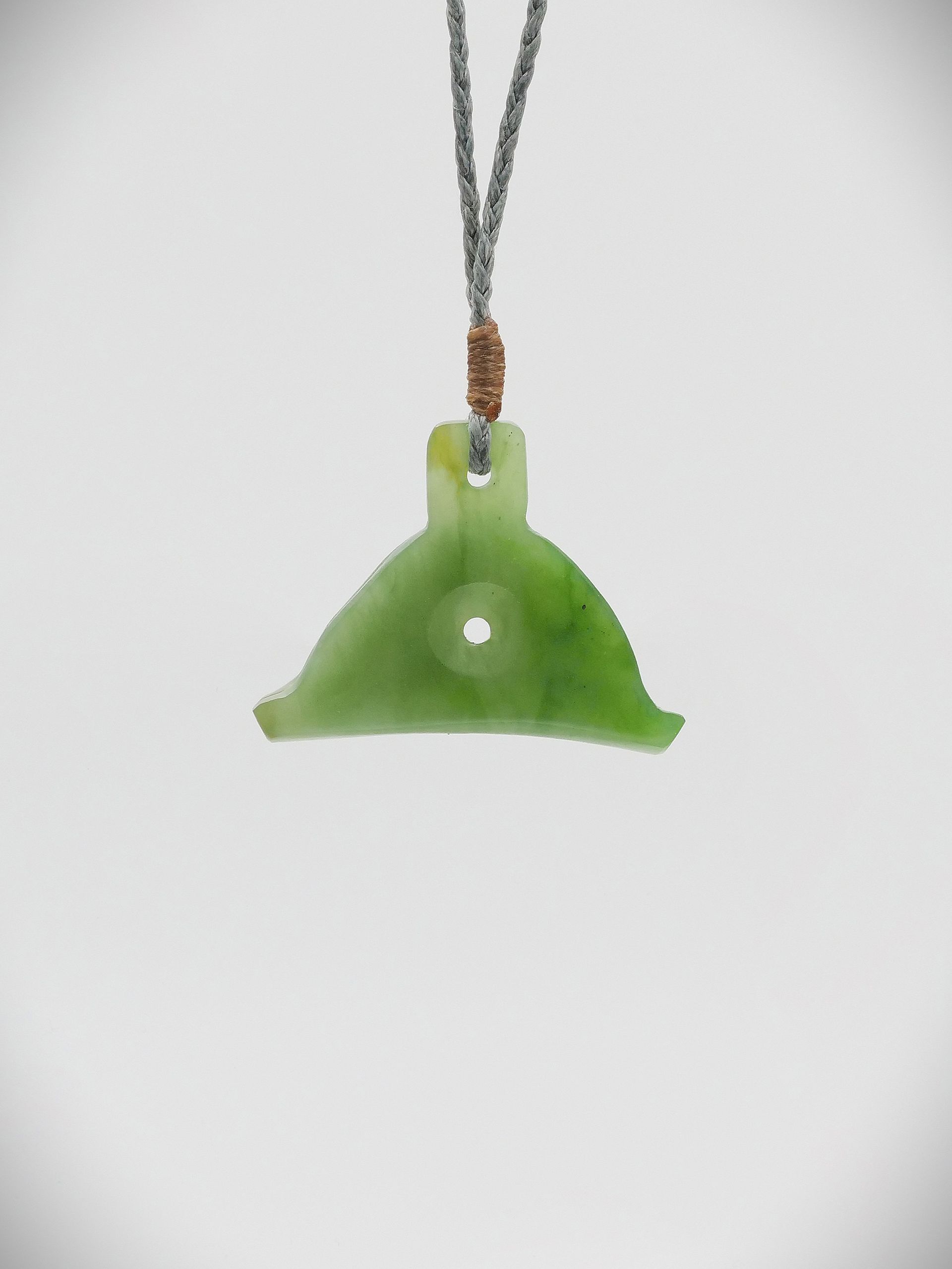 Moko Pounamu Shepherds Whistle NZ Genuine Kahurangi Greenstone - Awakino