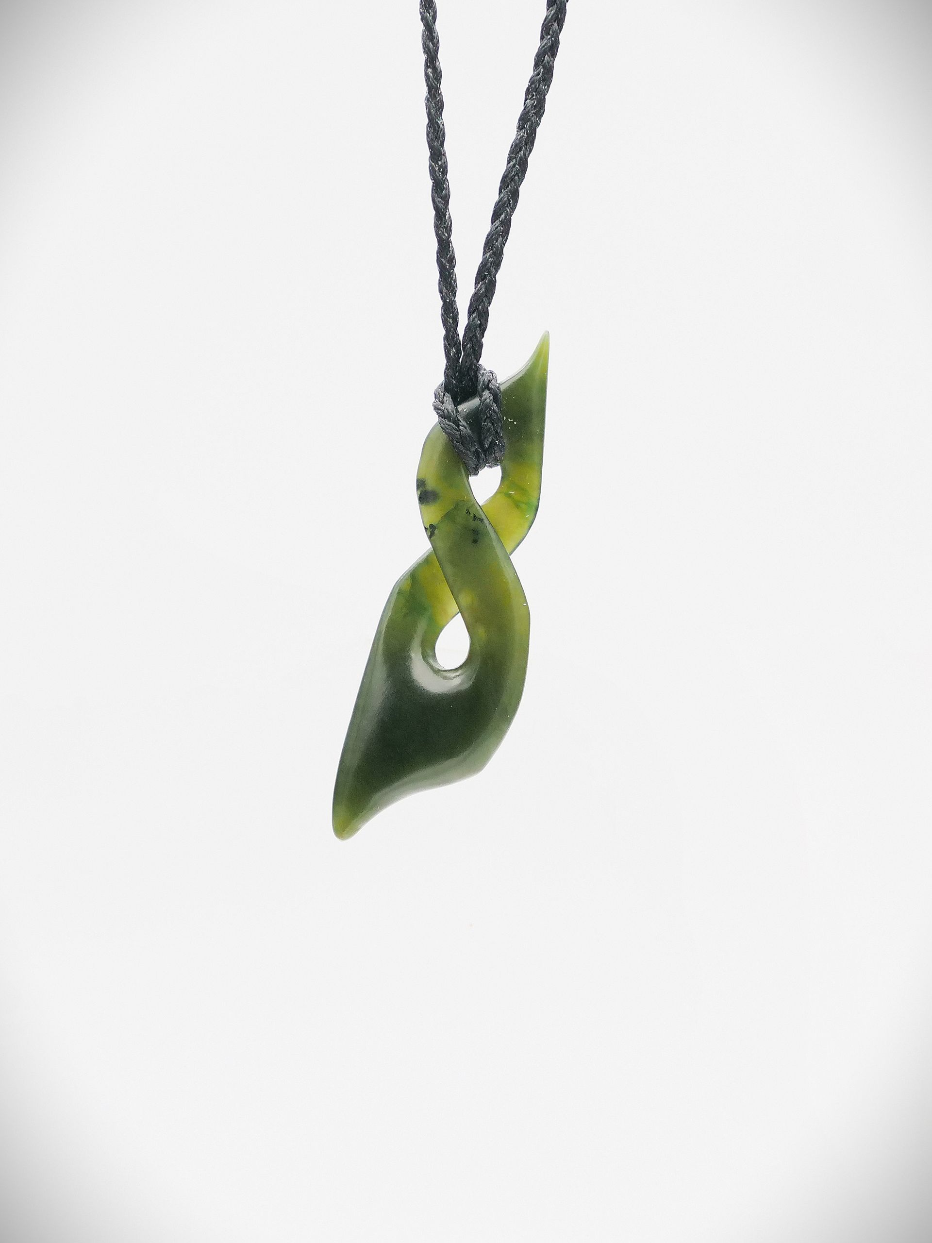 Moko Pounamu Single Pikorua (Twist) NZ Genuine Kawakawa Greenstone - Papamoa