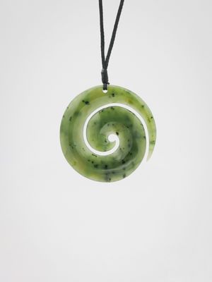 Moko Pounamu Koru NZ Genuine Kawakawa Greenstone - Hangaroa Moko Pounamu Koru NZ Genuine Kawakawa Greenstone - Hangaroa