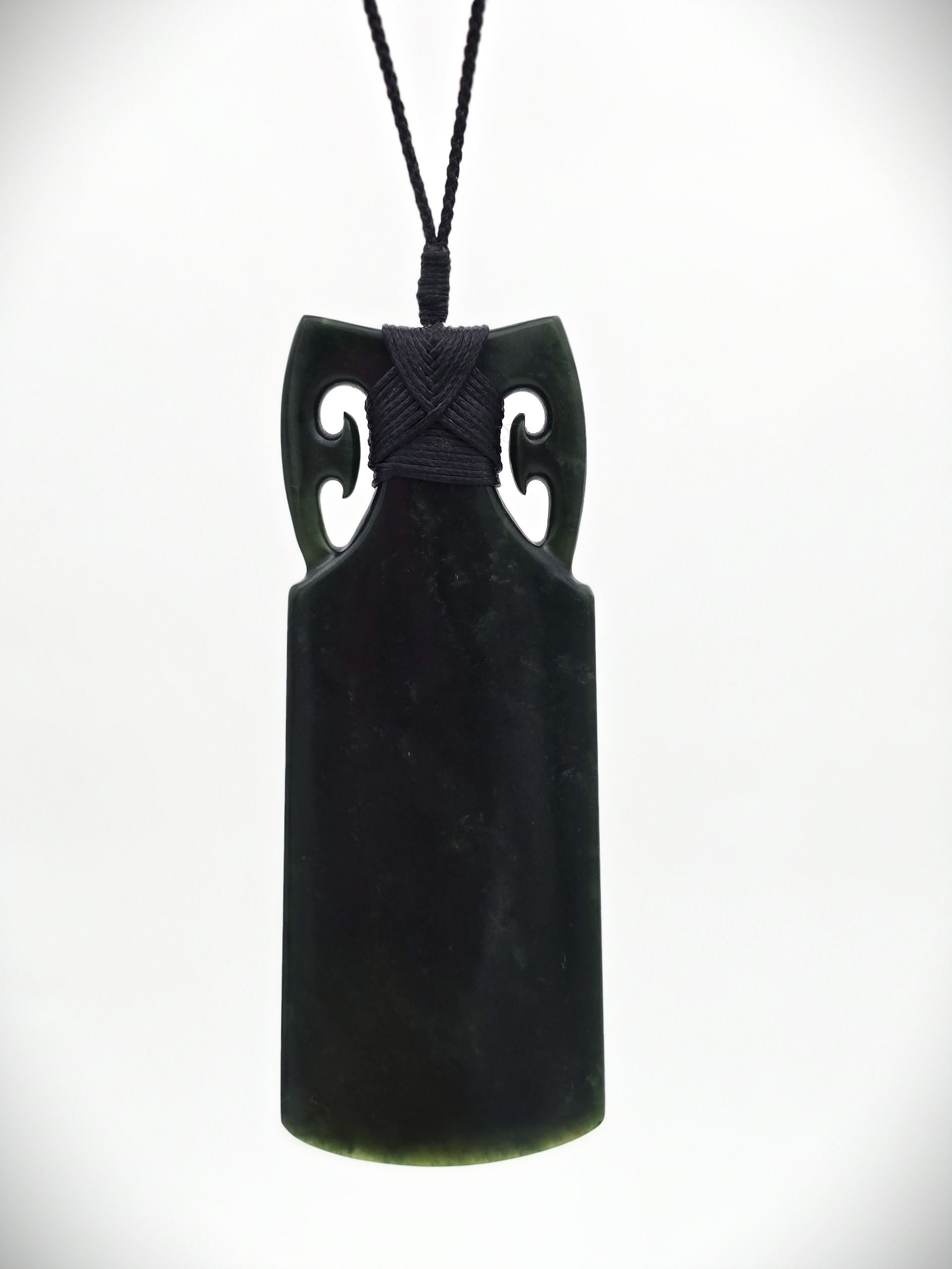 Moko Pounamu Contemporary Toki Genuine NZ Kawakawa Greenstone - Kaitapeha