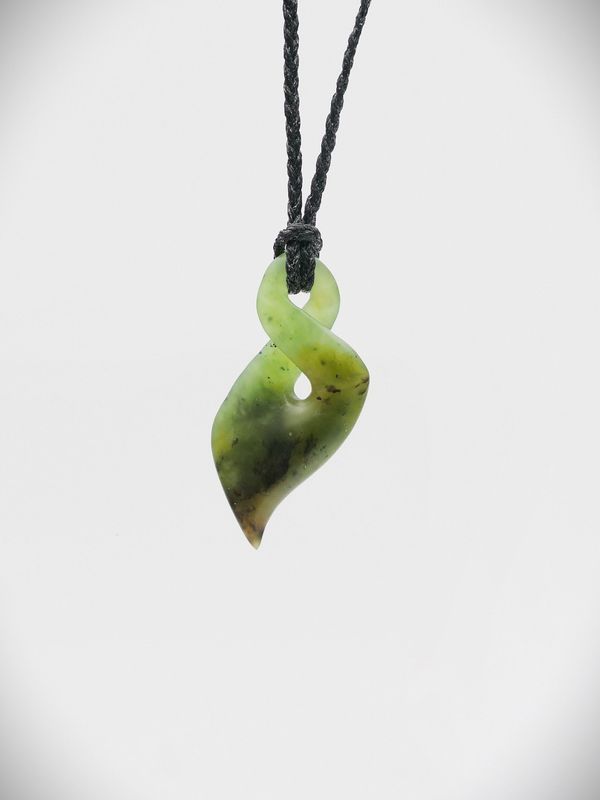 Moko Pounamu Single Pikorua NZ Genuine Totoweka Greenstone - Matangi
