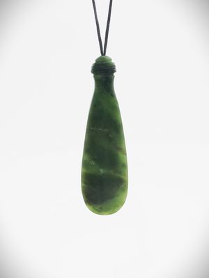 Moko Pounamu Hei Mere NZ Genuine Kawakawa Greenstone - Tapapa