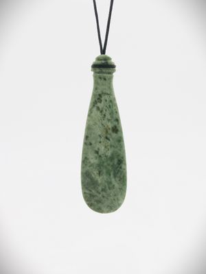 Moko Pounamu Hei Mere NZ Genuine Kokopu Greenstone - Karapiro