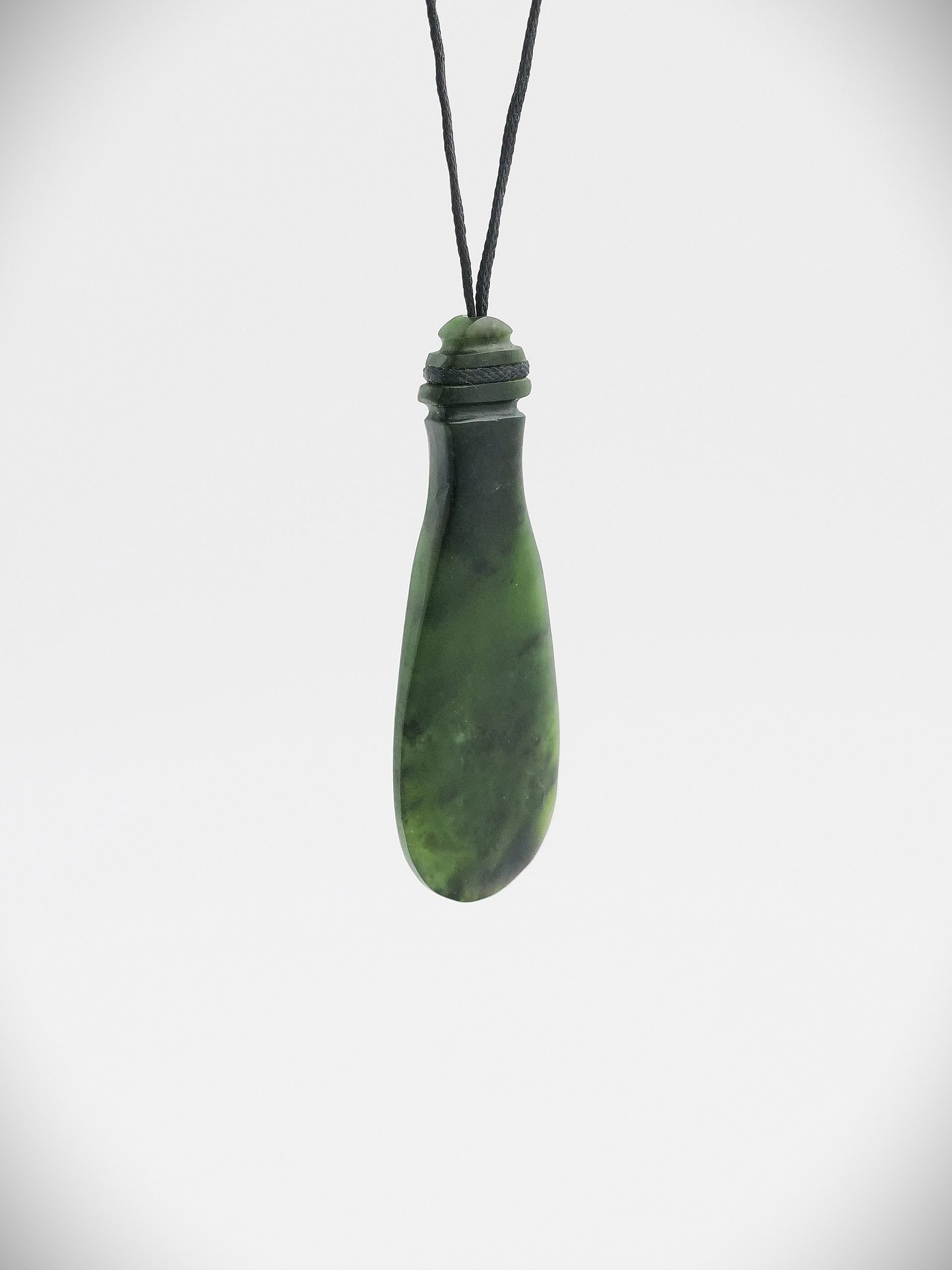 Moko Pounamu Hei Mere NZ Genuine Kawakawa Greenstone - Matamata