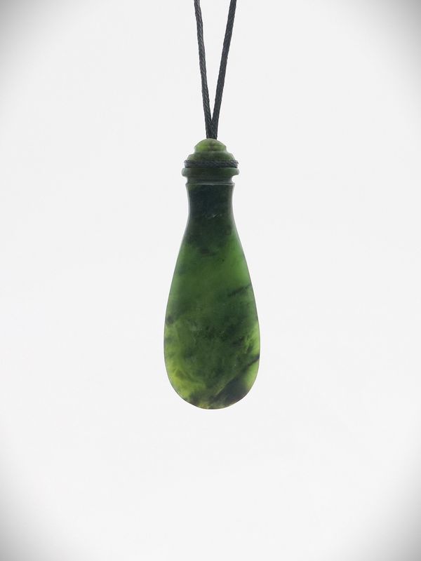 Moko Pounamu Hei Mere NZ Genuine Kawakawa Greenstone - Matamata