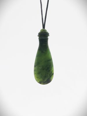 Moko Pounamu Hei Mere NZ Genuine Kawakawa Greenstone - Matamata Moko Pounamu Hei Mere NZ Genuine Kawakawa Greenstone - Matamata