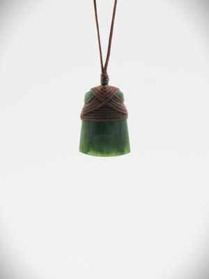 Moko Pounamu Toki Genuine NZ Kawakawa Greenstone - Koutunui