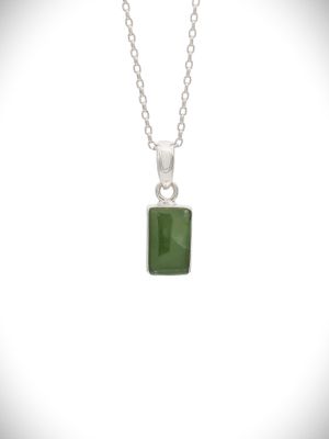 Moko Pounamu NZ Genuine Kahurangi Greenstone & Sterling Silver - Kerikeri