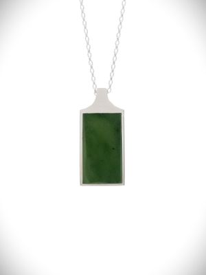Moko Pounamu NZ Genuine Kahurangi Greenstone & Sterling Silver - Whotueka
