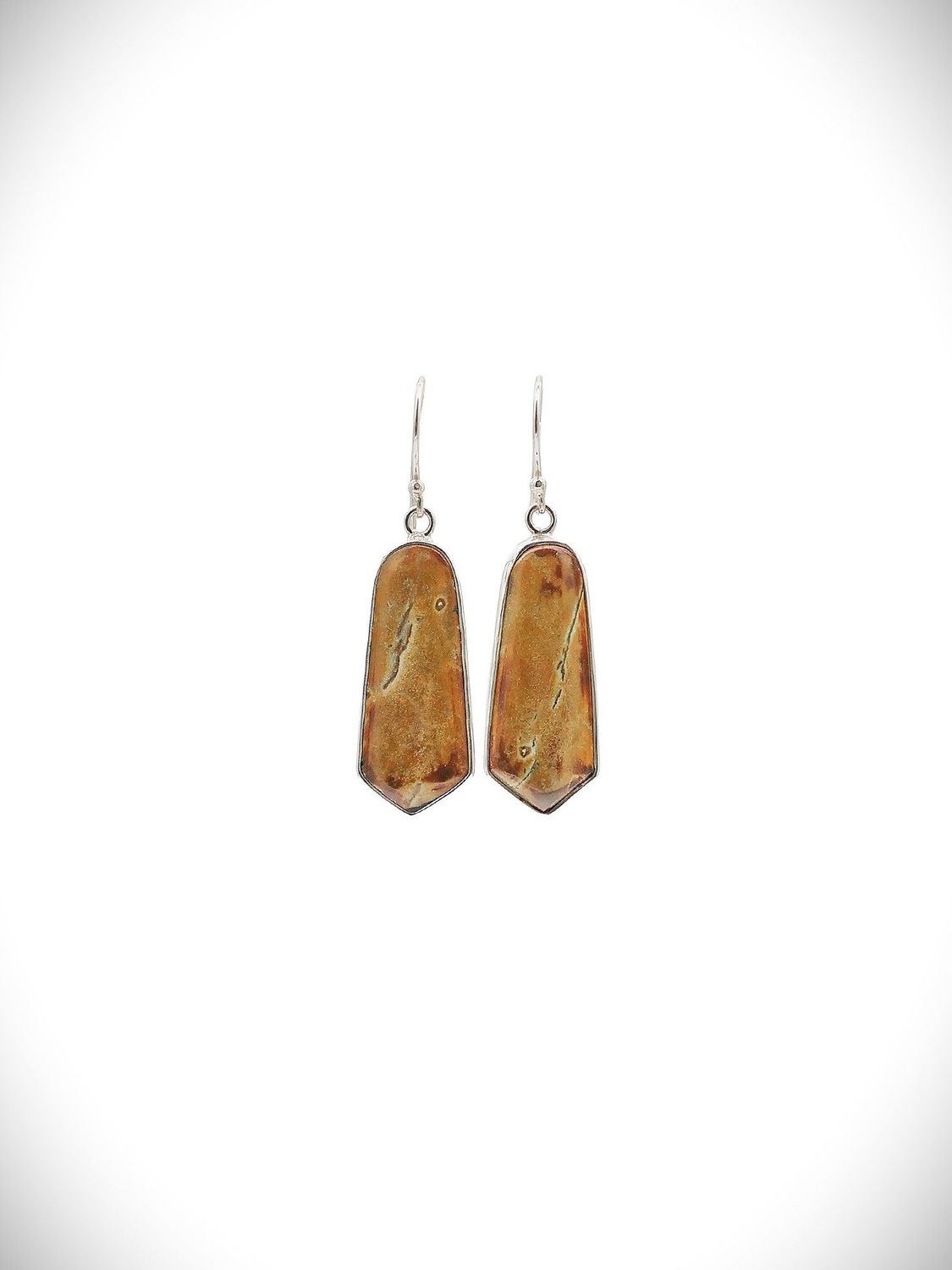 Moko Pounamu NZ Raukaraka Greenstone & Sterling Silver Earrings - Karangahake SALE