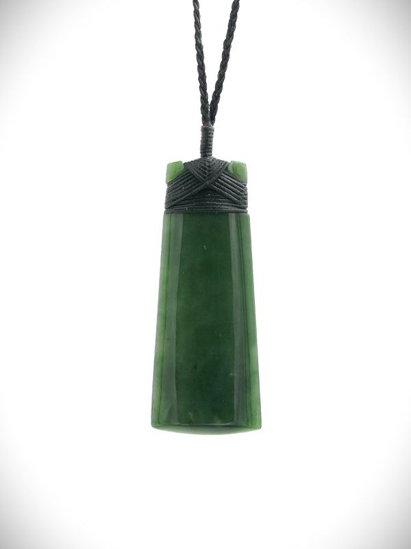 Moko Pounamu Toki NZ Genuine Kahurangi Greenstone - Waihua