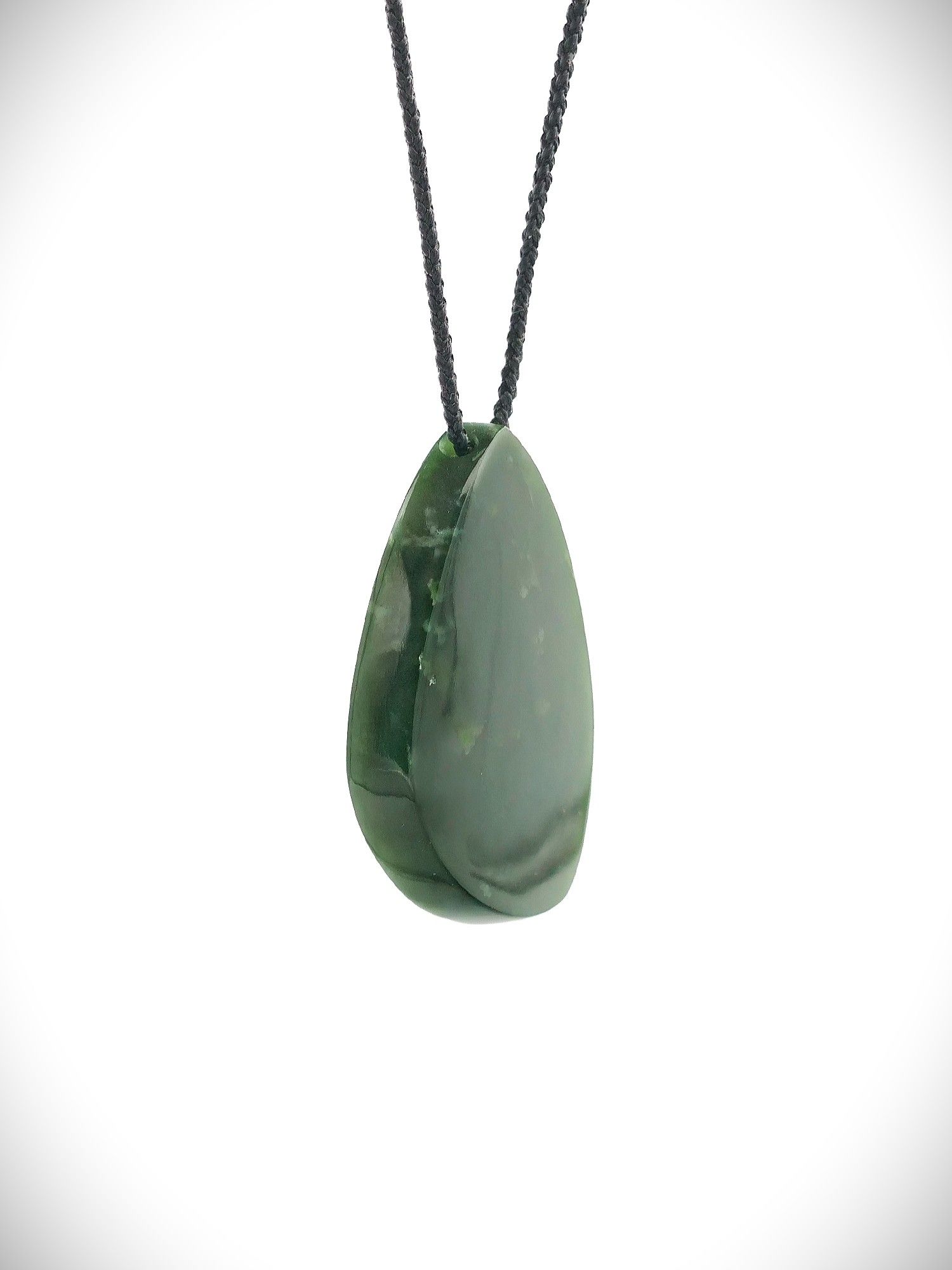 Moko Pounamu Roimata (Teardrop) NZ Genuine Kawakawa Greenstone - Waiora