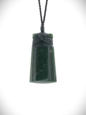 Moko Pounamu Toki Genuine NZ Kawakawa Greenstone - Kerepehi