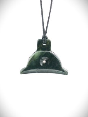 Moko Pounamu Shepherds Whistle NZ Genuine Kawakawa Greenstone - Ararimu