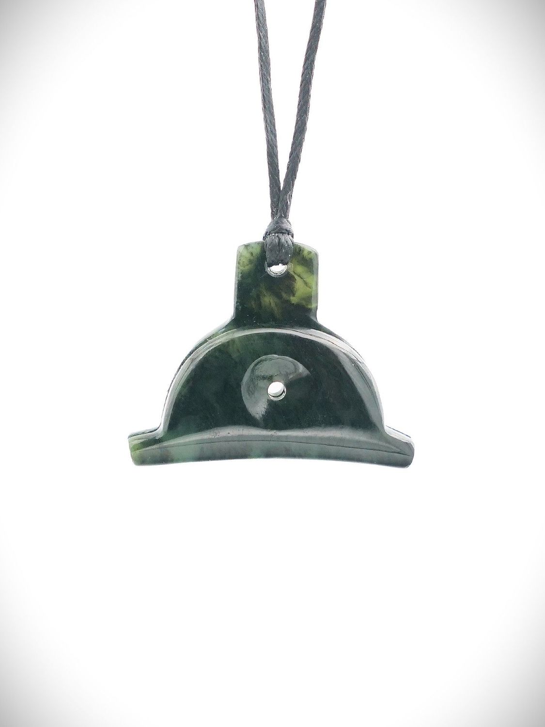 Moko Pounamu Shepherds Whistle NZ Genuine Kawakawa Greenstone - Kihitu