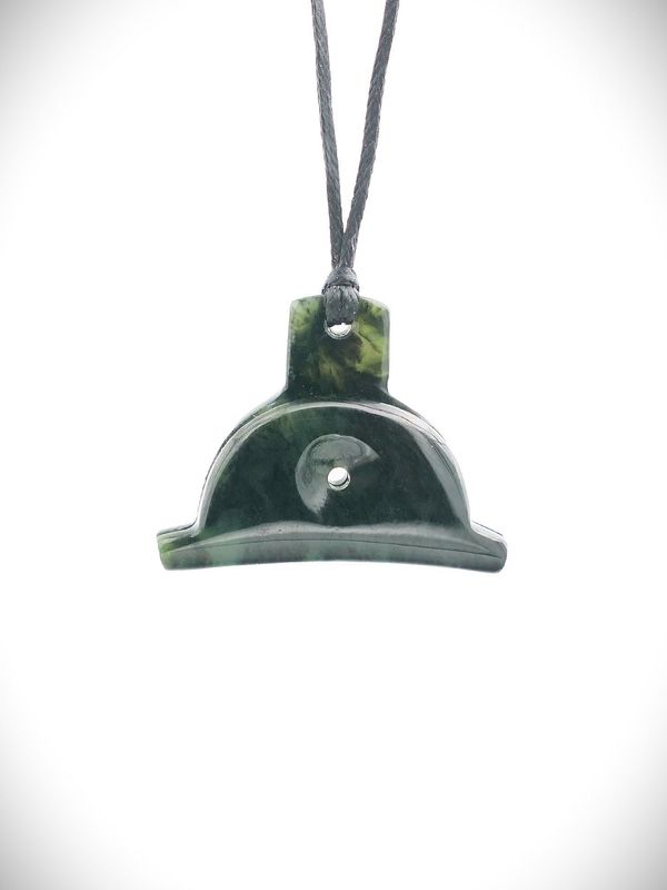 Moko Pounamu Shepherds Whistle NZ Genuine Kawakawa Greenstone - Kihitu