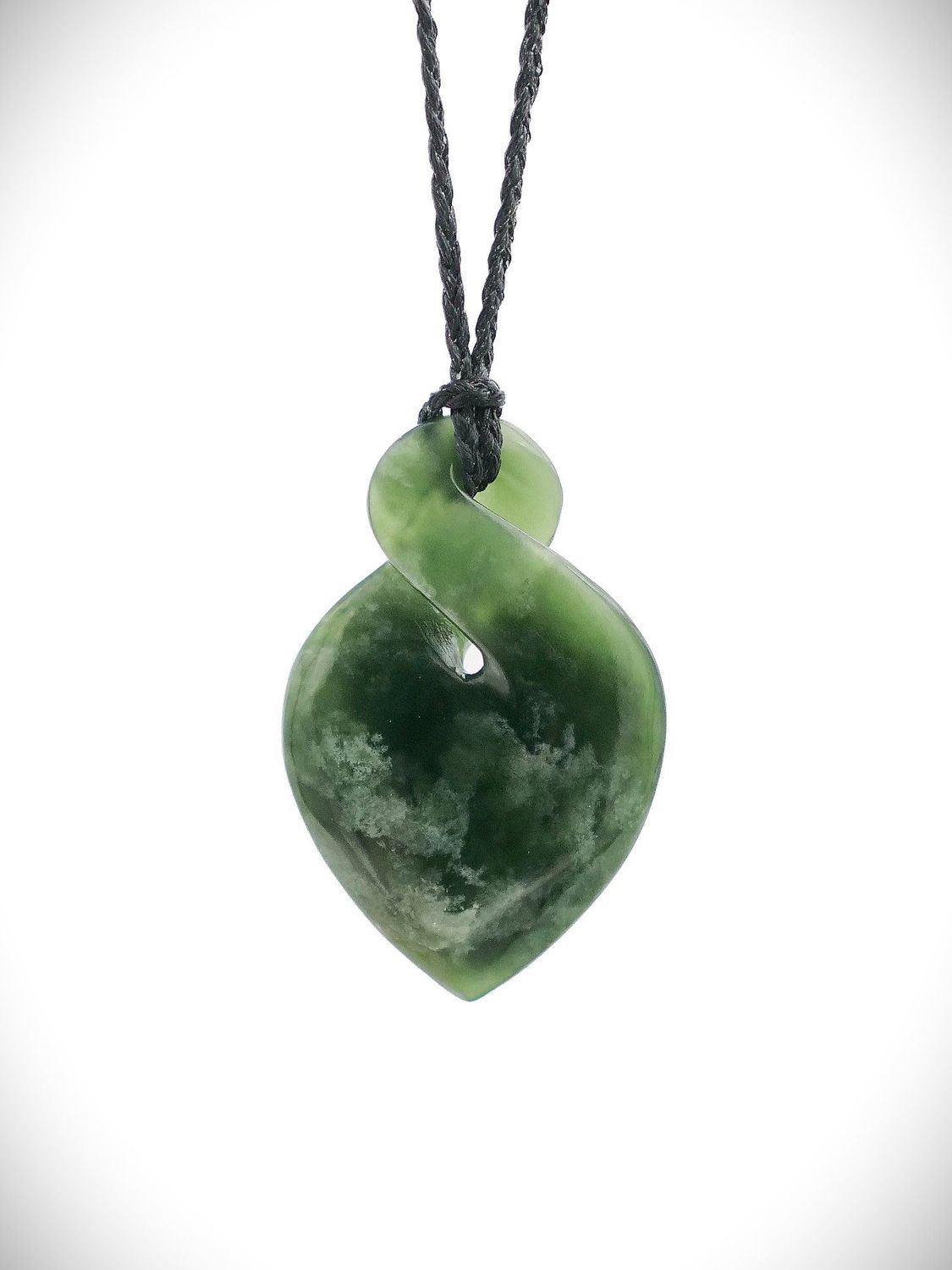 Moko Pounamu Single Pikorua NZ Genuine Kahotea Greenstone - Maungatiro