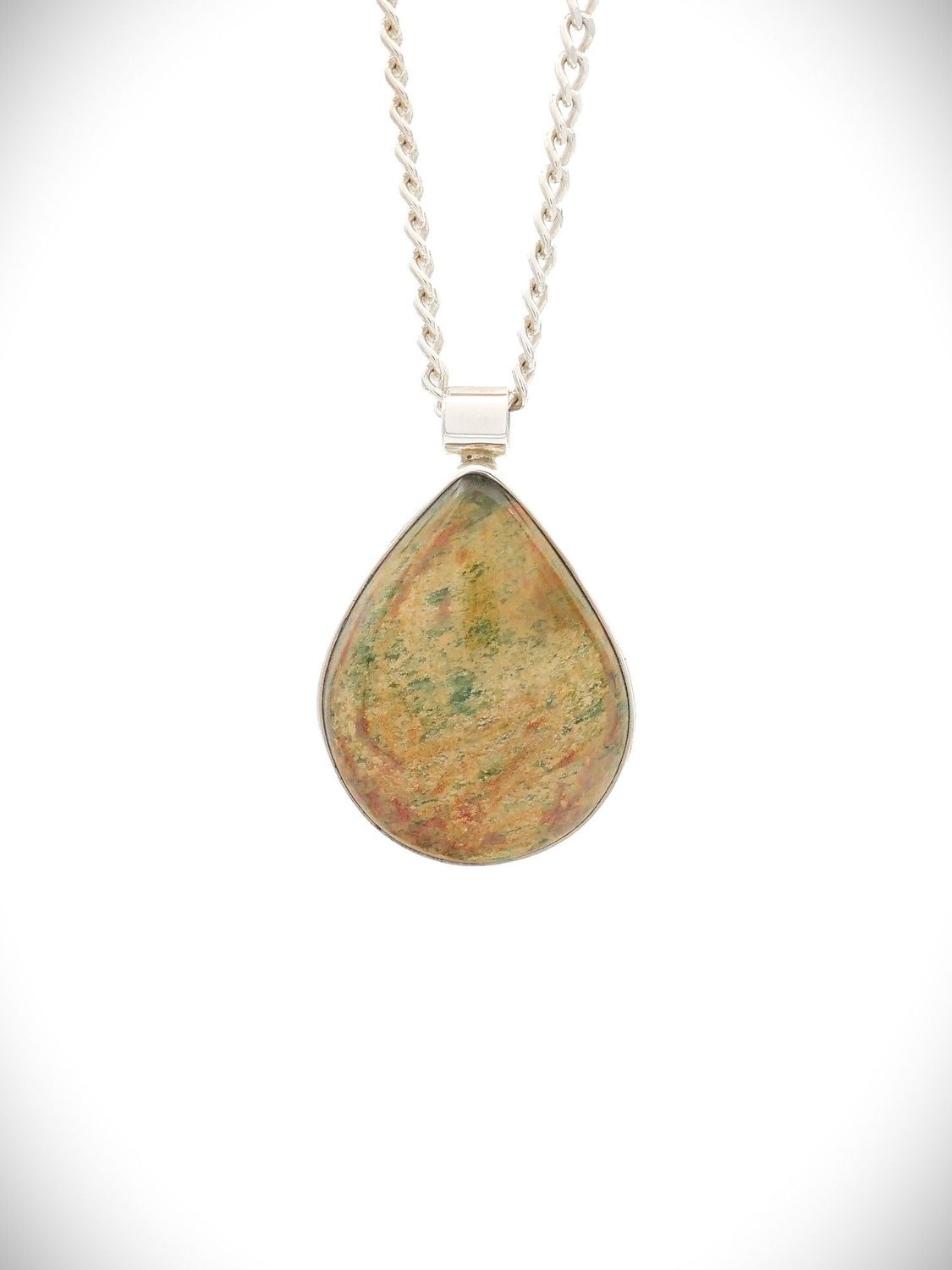 Moko Pounamu Genuine NZ Raukaraka Greenstone & Sterling Silver Pendant - Muritai