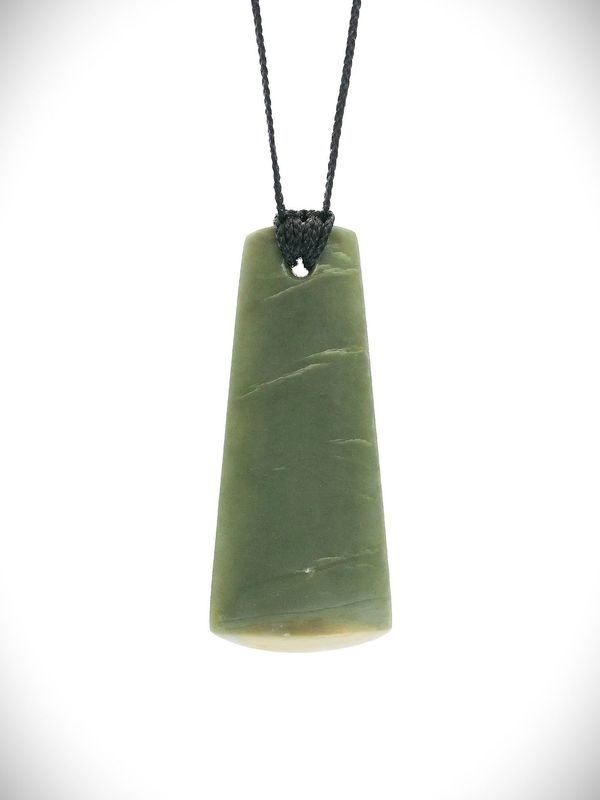 Moko Pounamu Toki Genuine NZ Inanga Greenstone - Mangapiko
