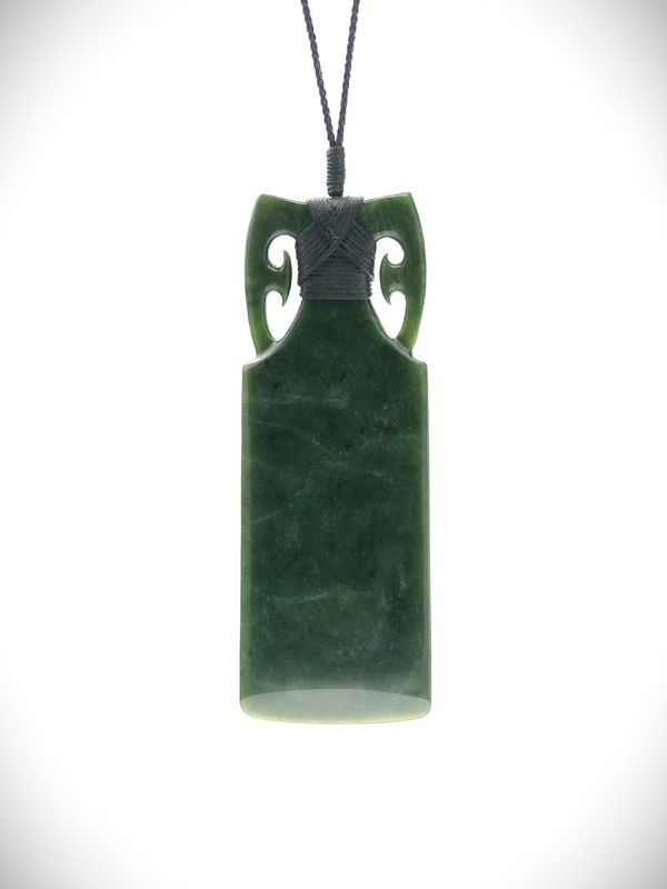 Moko Pounamu Toki NZ Genuine Kawakawa Greenstone - Waikino