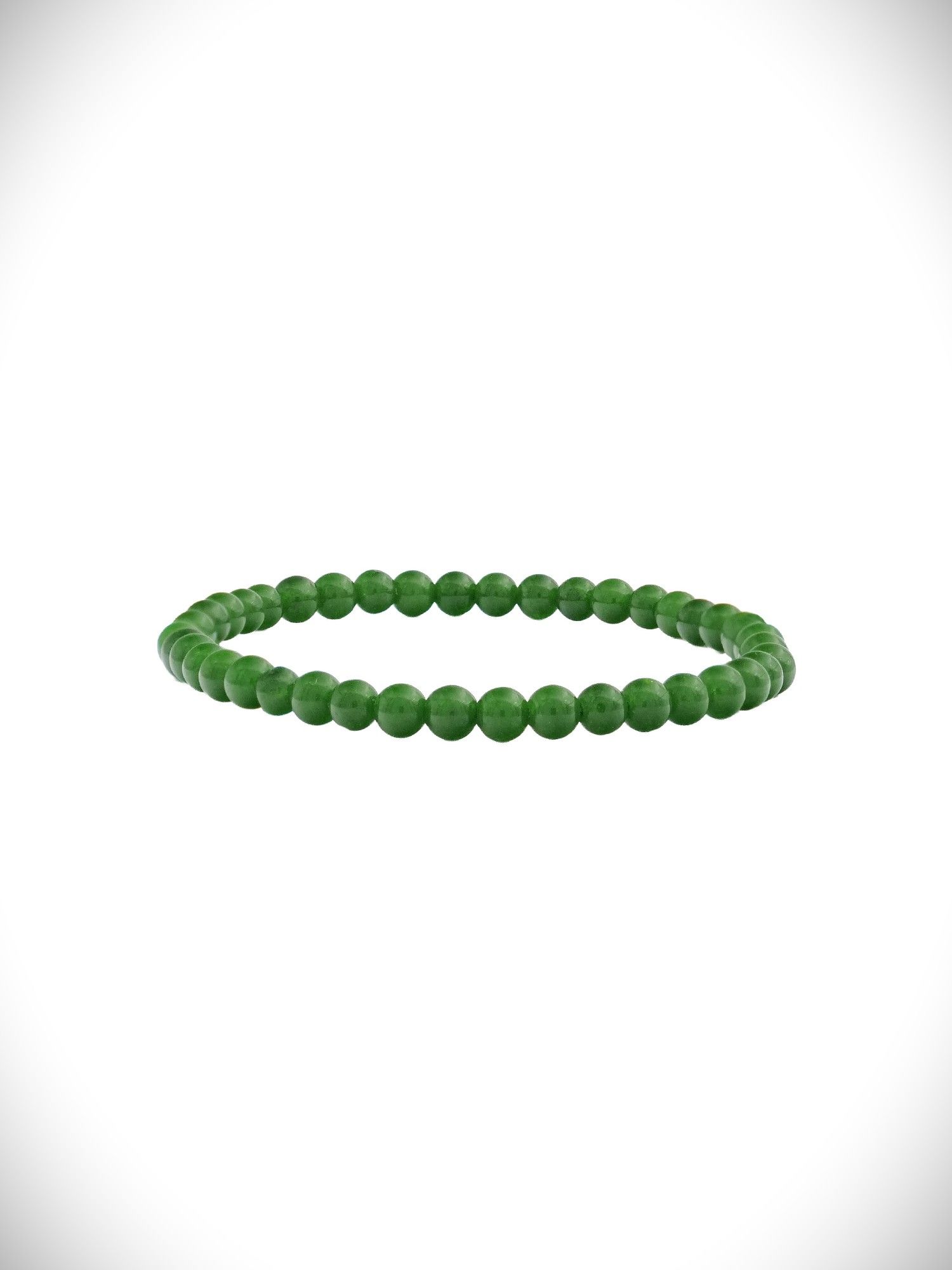 Nephrite Jade Bead Bracelet BB4