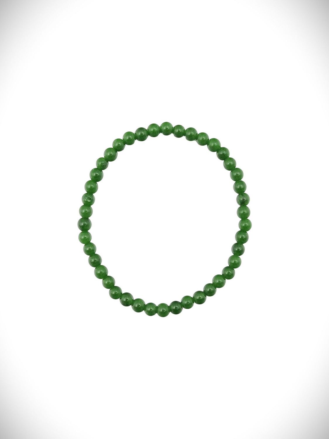 Nephrite Jade Bead Bracelet BB4