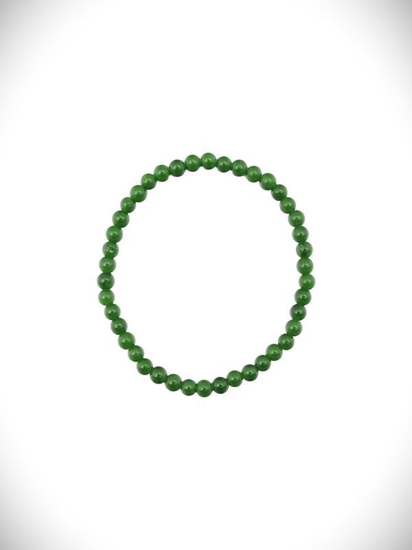 Nephrite Jade Bead Bracelet BB4